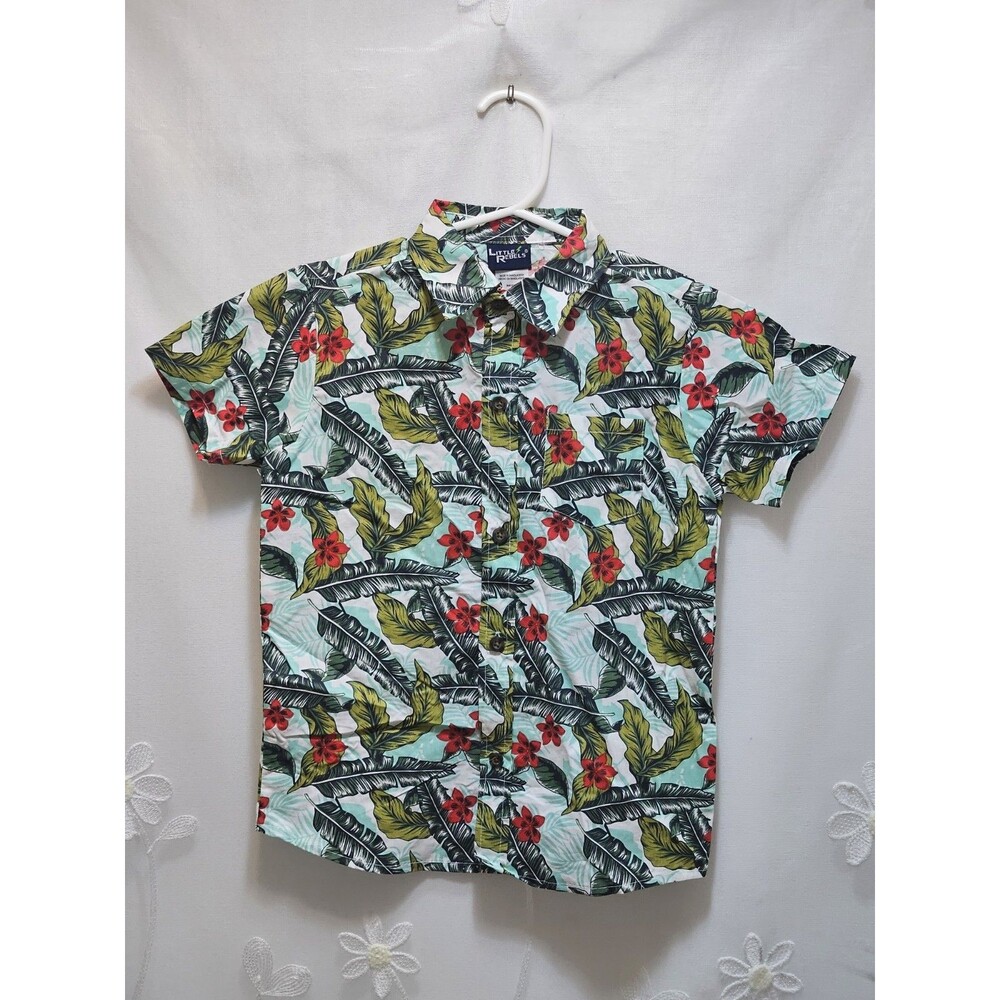Little Rebels Boys Size 6 Multicolor Top Tropical Aloha Resort Wear Button Up